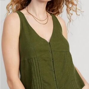 Old Navy Olive Green Women's Tank Top